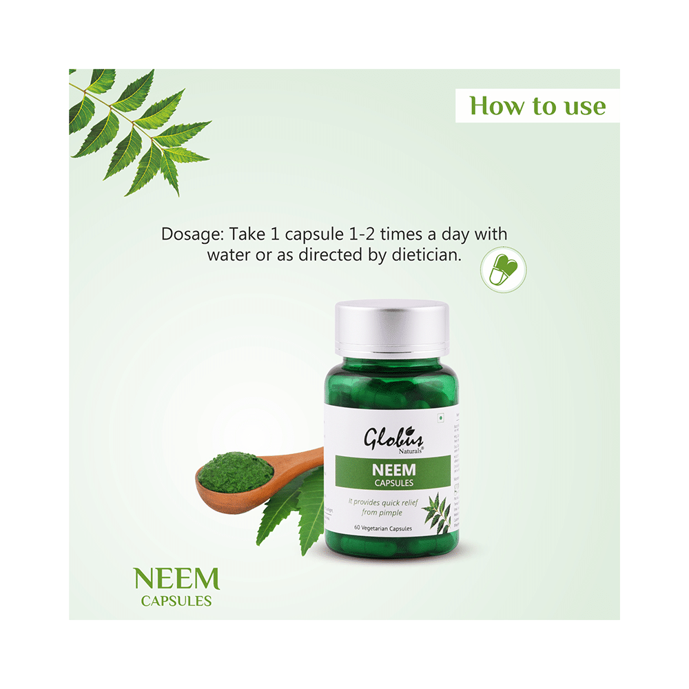 Globus Naturals Neem Vegetarian capsule - Image 5