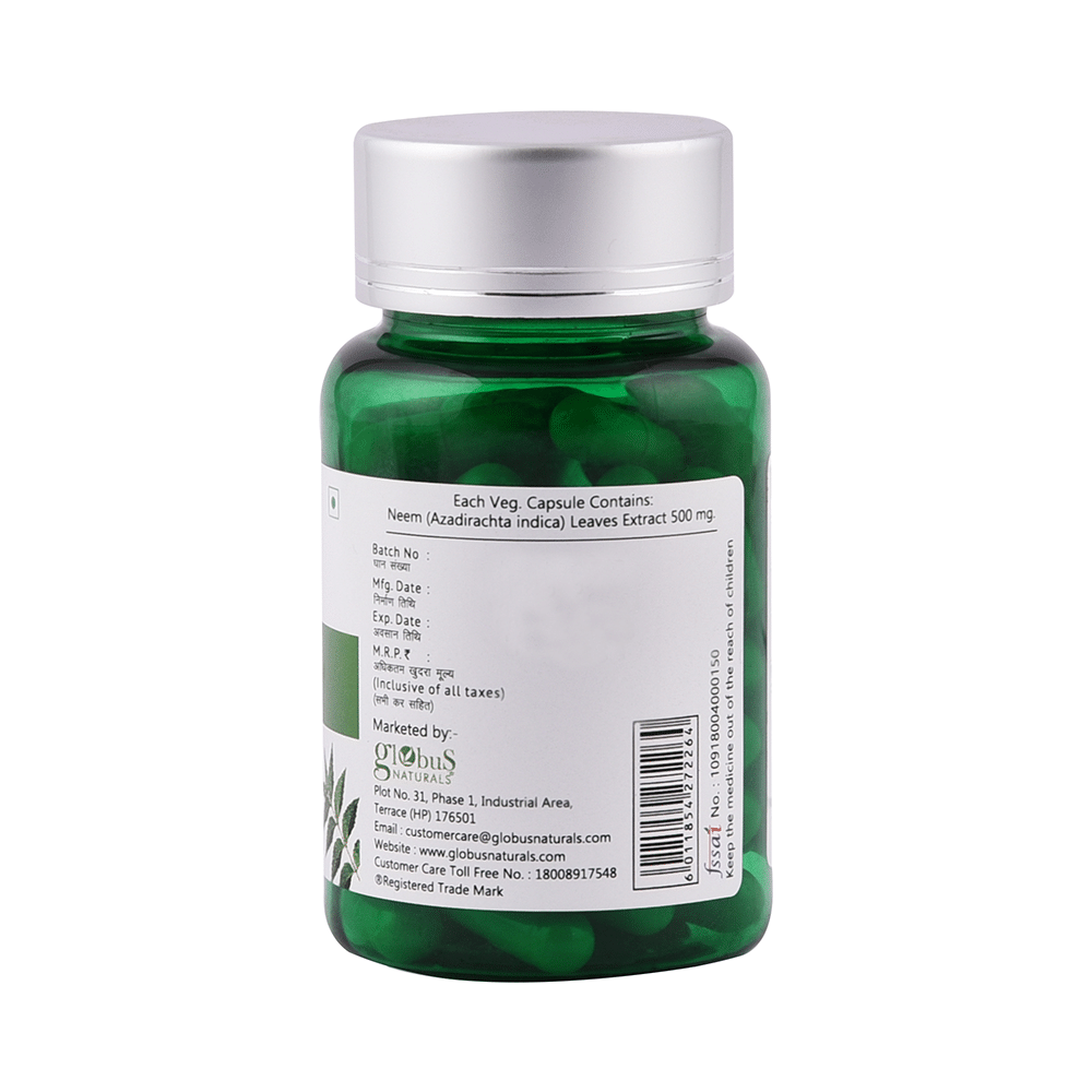 Globus Naturals Neem Vegetarian capsule - Image 2