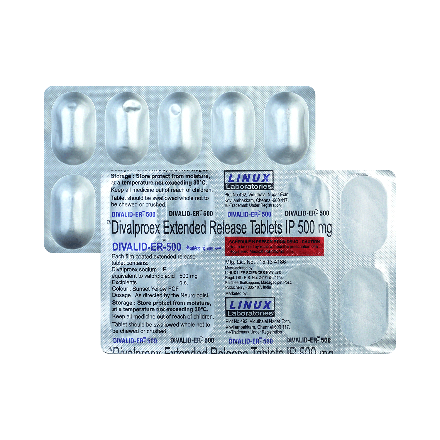 Divalid 500mg Tablet ER