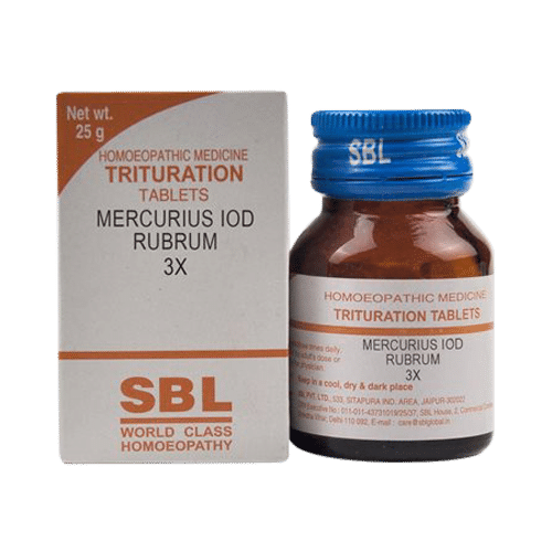 SBL Mercurius Iod Rubrum Trituration Tablet 3X