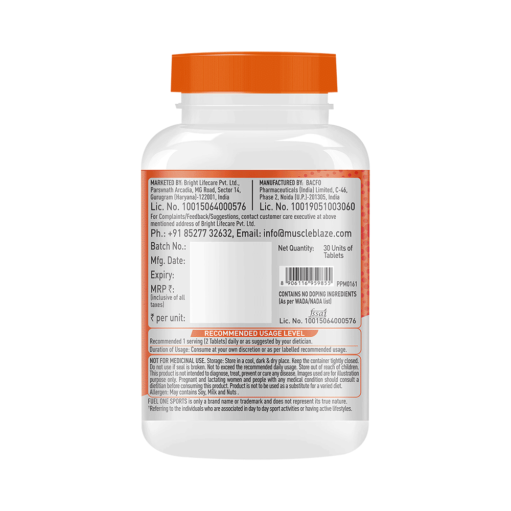 MuscleBlaze Fuel One Sports Multivitamin Tablet - Image 3
