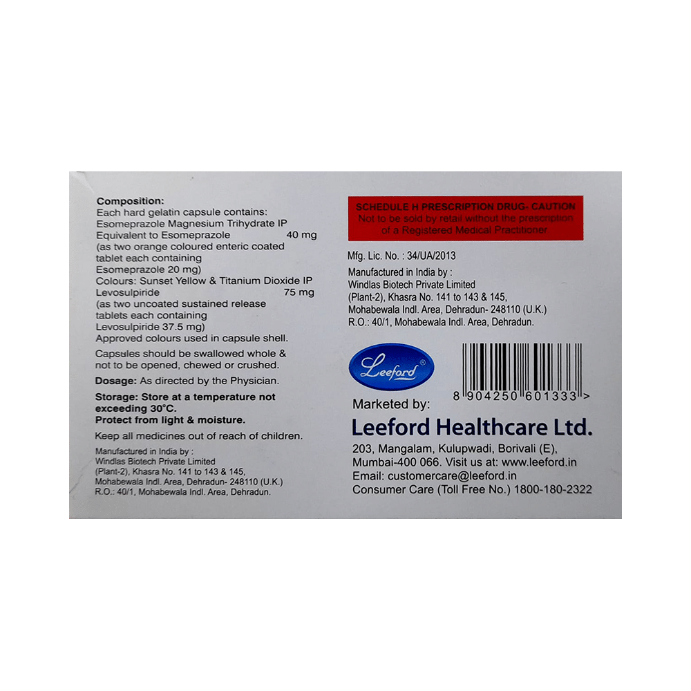 Esomefol SL 75mg/40mg Capsule SR - Image 2