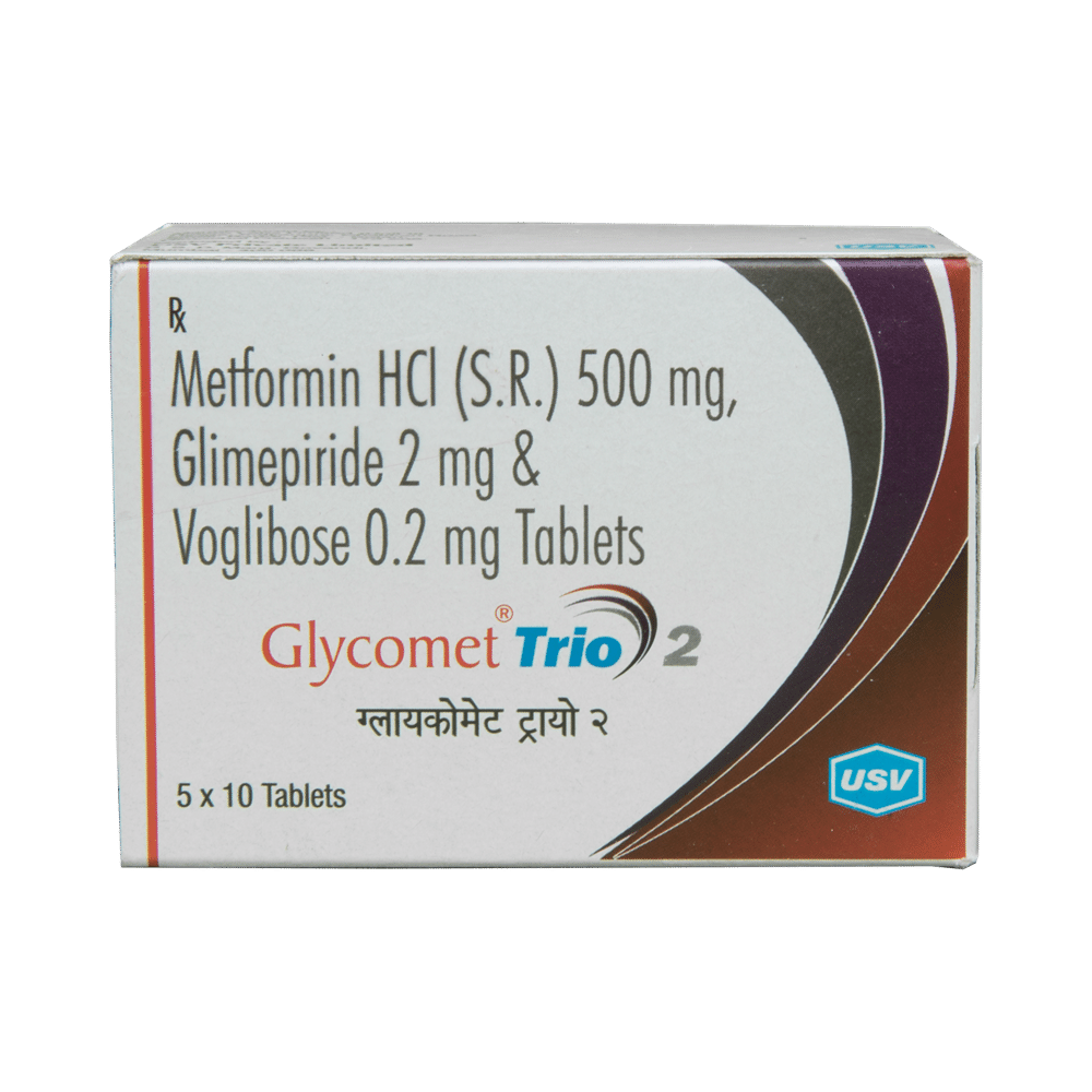 Glycomet Trio 2 Tablet SR - Image 2