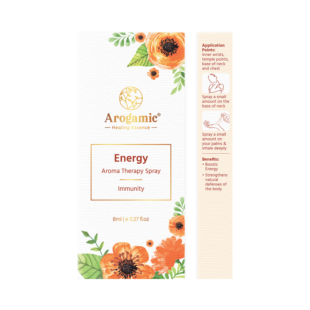 Arogamic Energy Aroma Therapy Spray (8ml Each) - Image 3