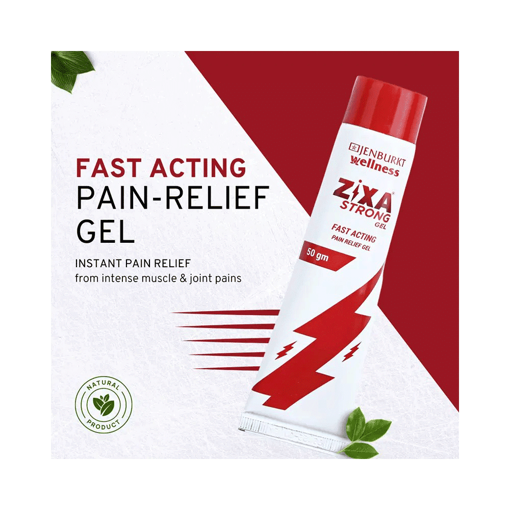 ZIXA Strong Fast Acting Pain Relief Gel | Dual action | Heals Back Pain, Muscle Pain, Knee Pain, Joint Pain (50gm Each) - Image 4