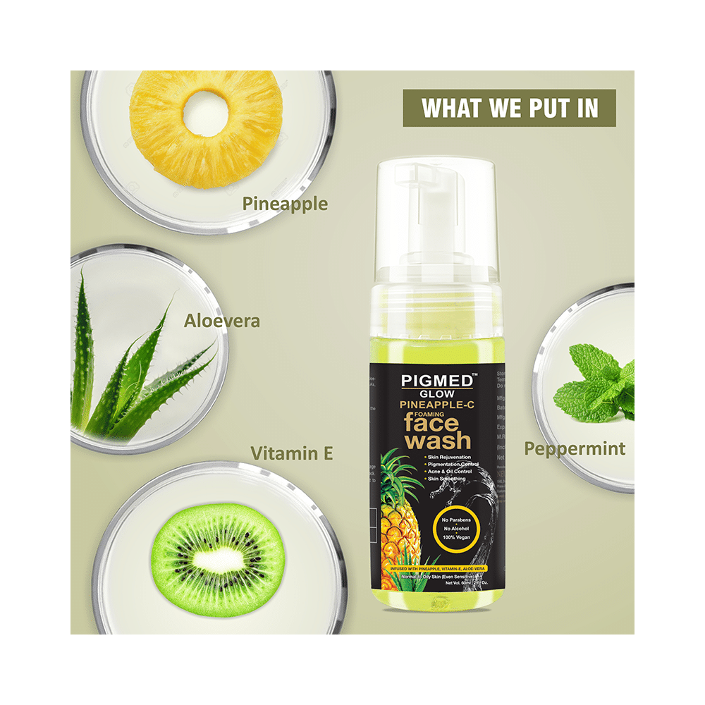 Pigmed Glow Pineapple-C Foaming Face Wash - Image 4