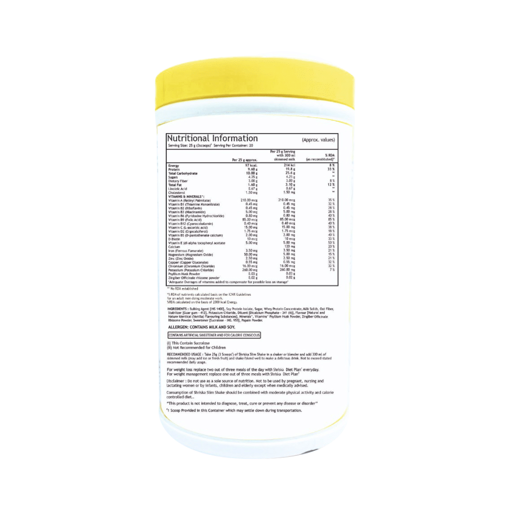 Shriska Weight Management Slim Shake Vanilla - Image 2