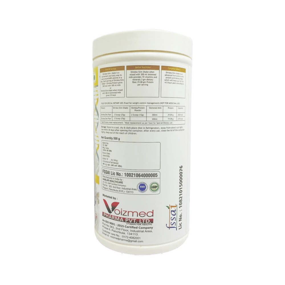 Shriska Weight Management Slim Shake Vanilla - Image 3