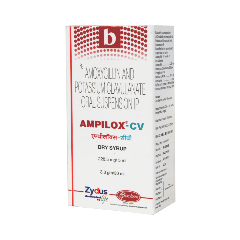 Ampilox CV 200 mg/28.5 mg Dry Syrup - Image 1