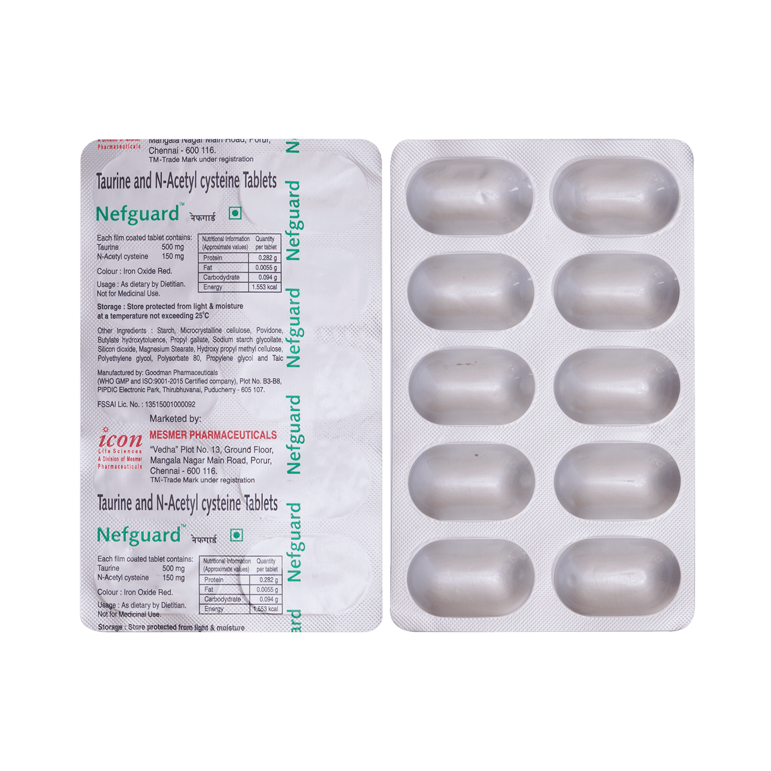 Nefguard 500mg/150mg Tablet - Image 1