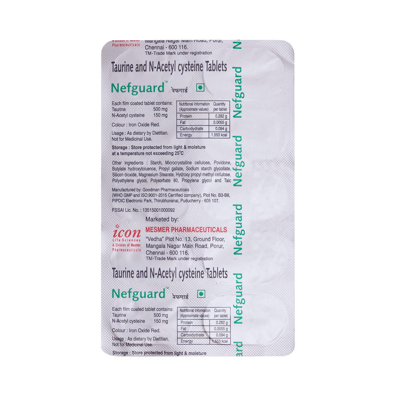 Nefguard 500mg/150mg Tablet - Image 3