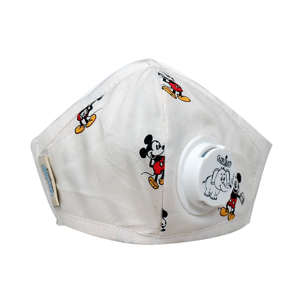 Advind Healthcare Smog Guard N95 Kids Mask with One Valve XS Mickey Mouse Design - Image 2