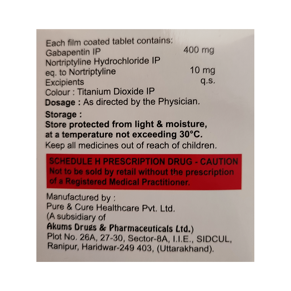 Gabacrine NT Tablet - Image 2