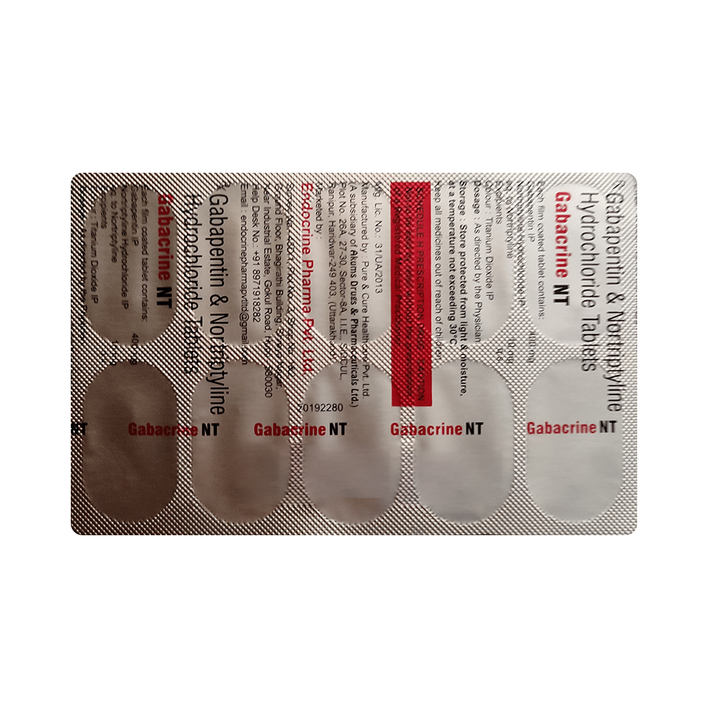 Gabacrine NT Tablet - Image 3