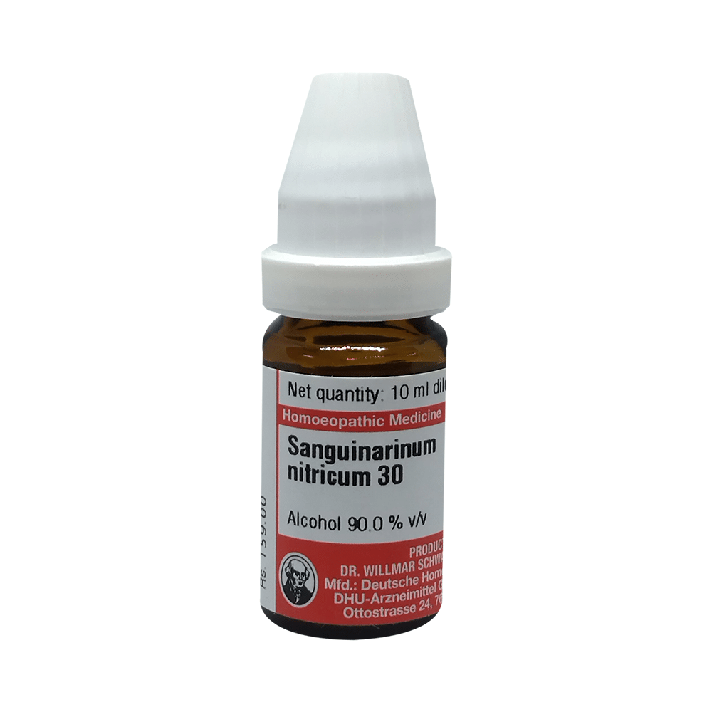 Dr Willmar Schwabe Germany Sanguinaria Nitricum Dilution 30