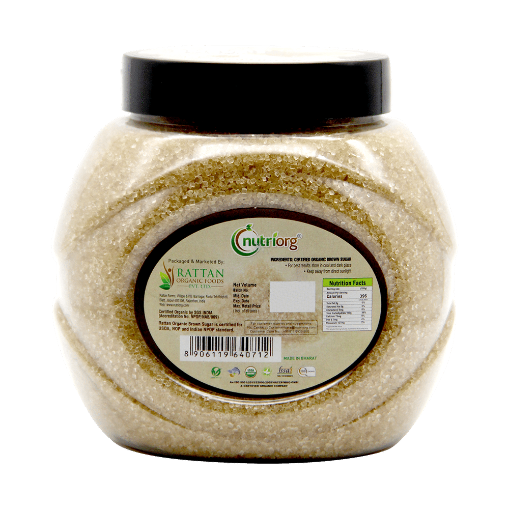 Nutriorg Organic Brown Sugar (1kg Each) - Image 2