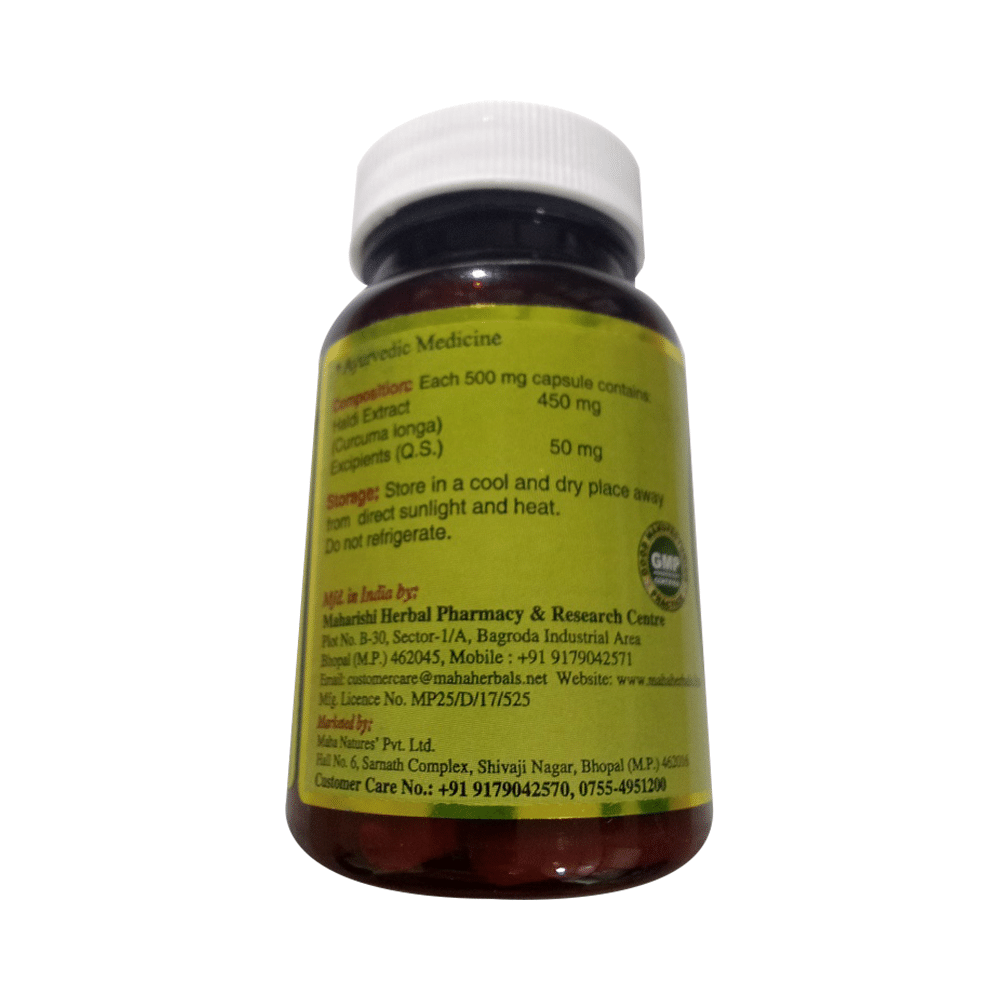 Maha Herbals Haldi Extract Vegetarian Capsule - Image 2