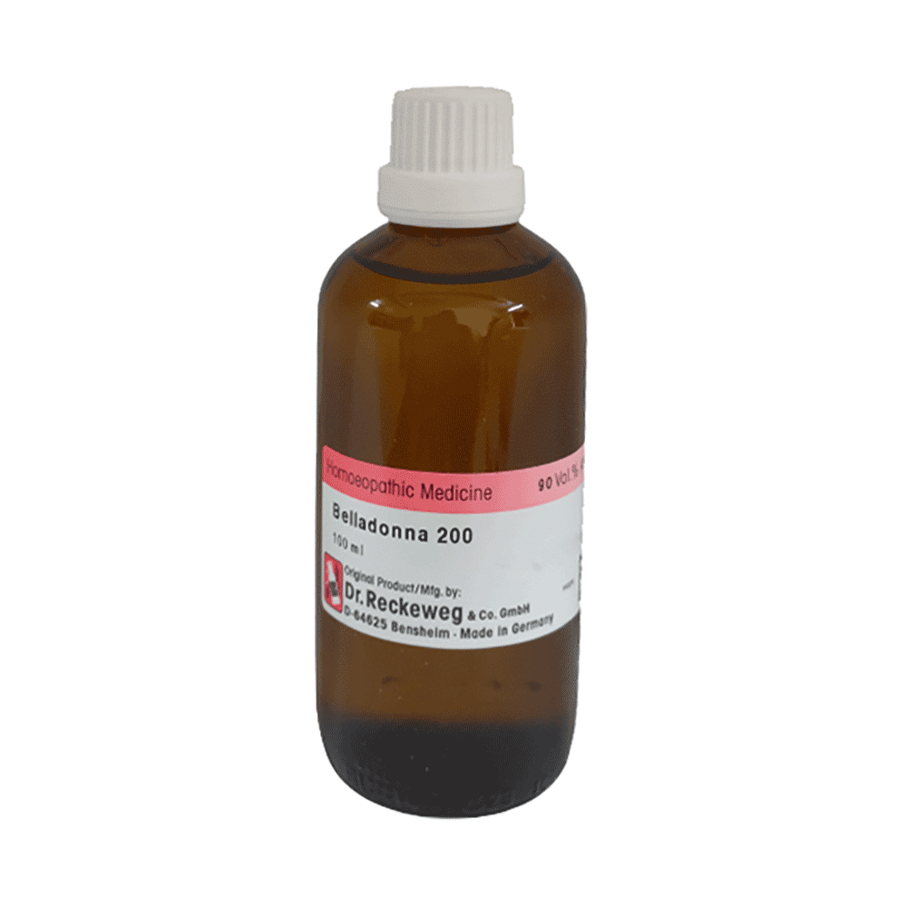 Dr Reckeweg &Co.gmbH Belladonna Dilution  (100ml Each) 200 CH - Image 1