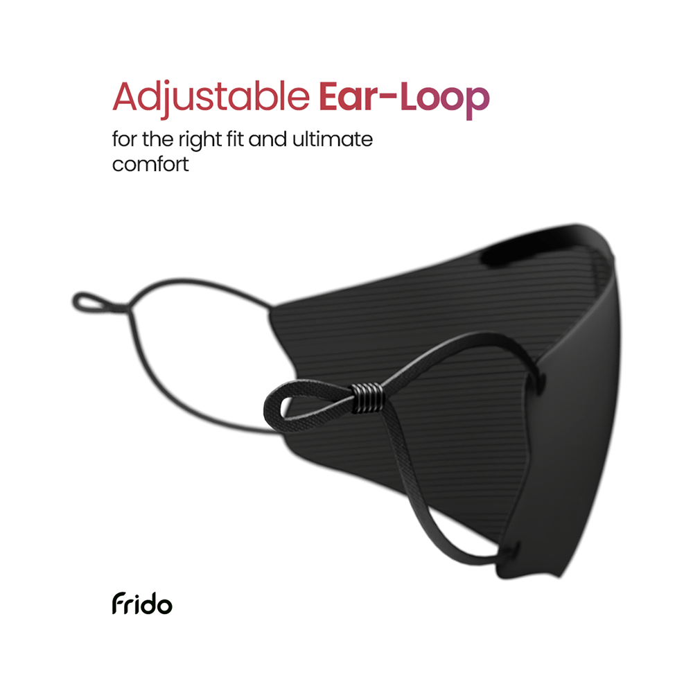 Frido Ultimate Pro Copper Face Mask Large Black - Image 4