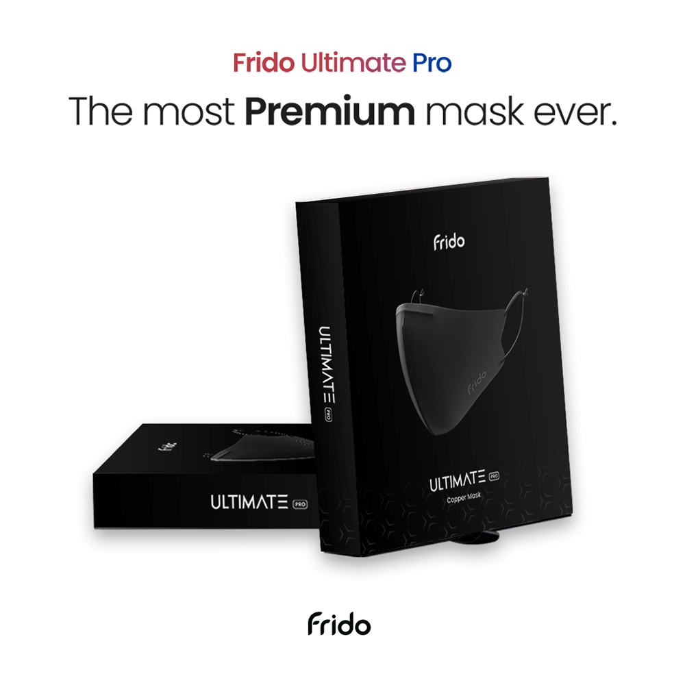 Frido Ultimate Pro Copper Face Mask Large Black - Image 2