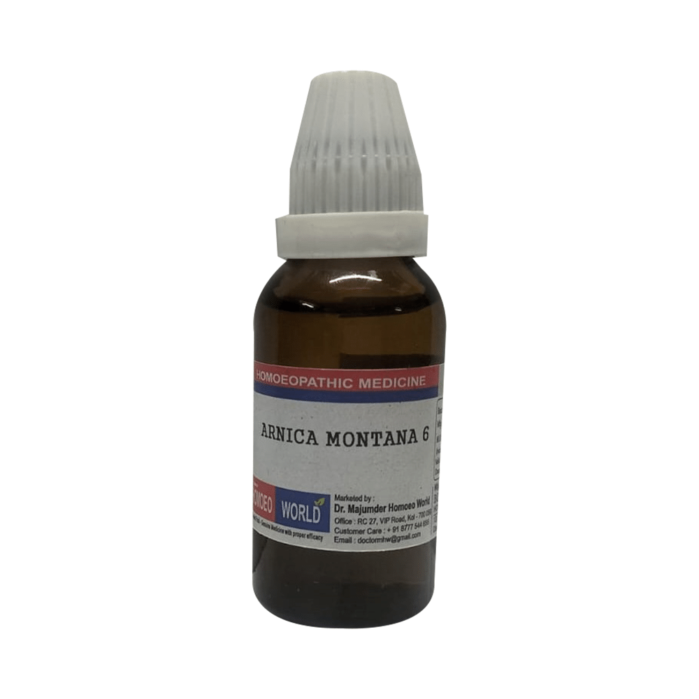 Dr. Majumder Homeo World Arnica Montana Dilution 6 (30ml Each) - Image 1