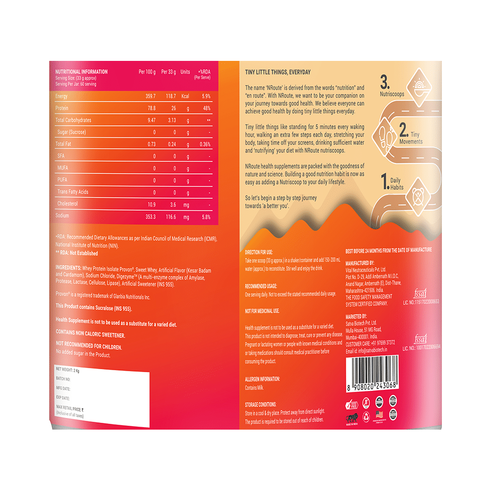 Nroute Isolate + Kesar Badam Powder - Image 3