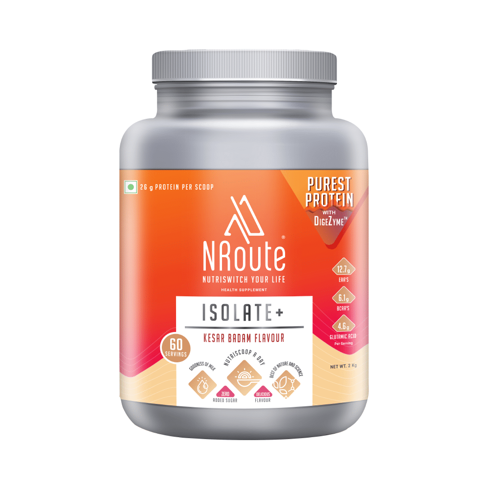 Nroute Isolate + Kesar Badam Powder