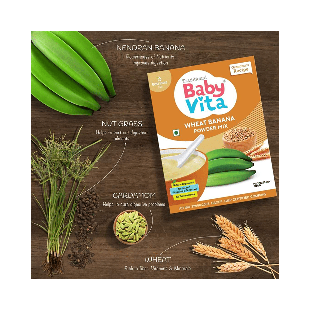 Baby Vita Wheat Banana Powder Mix - Image 5