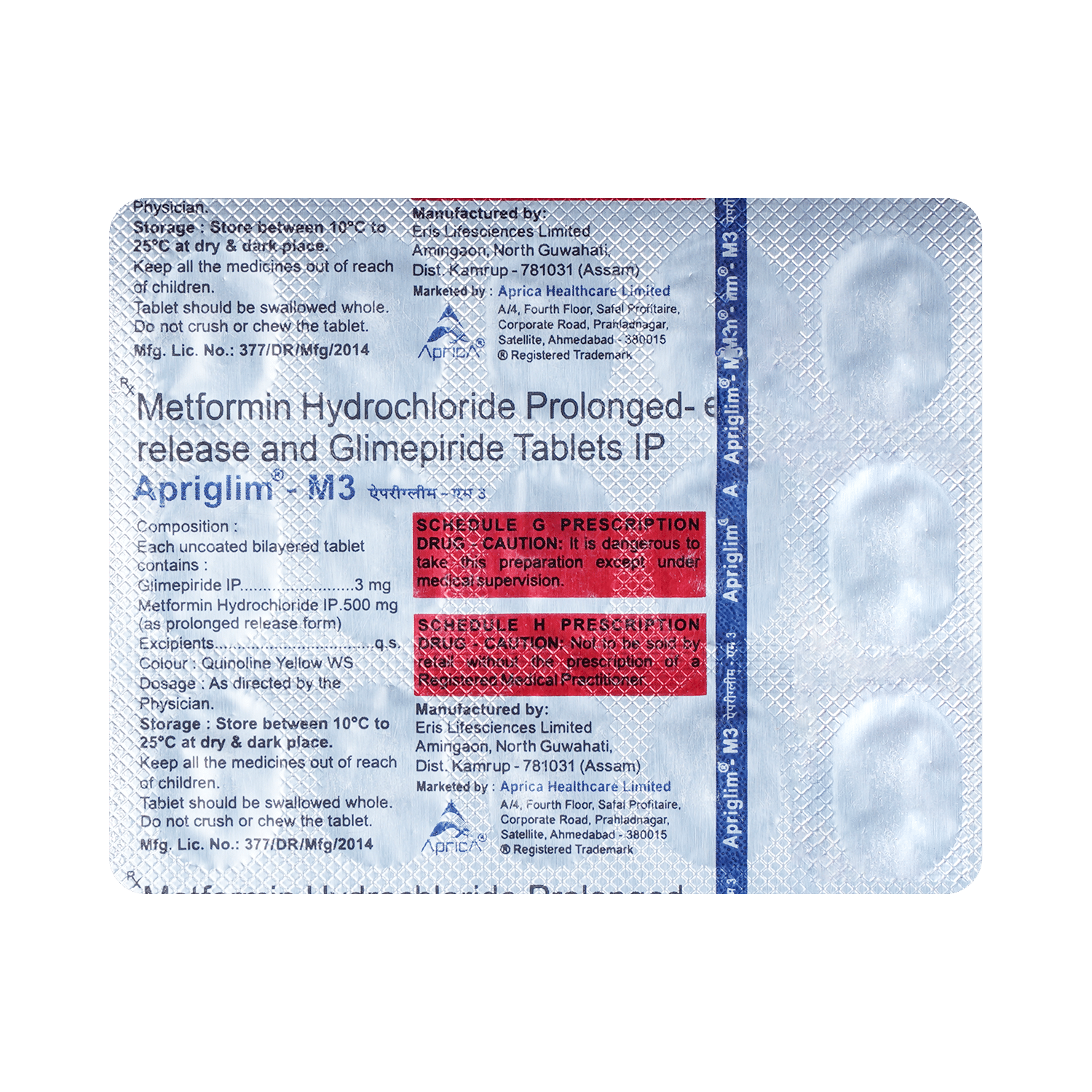 Apriglim-M 3 Tablet PR - Image 3