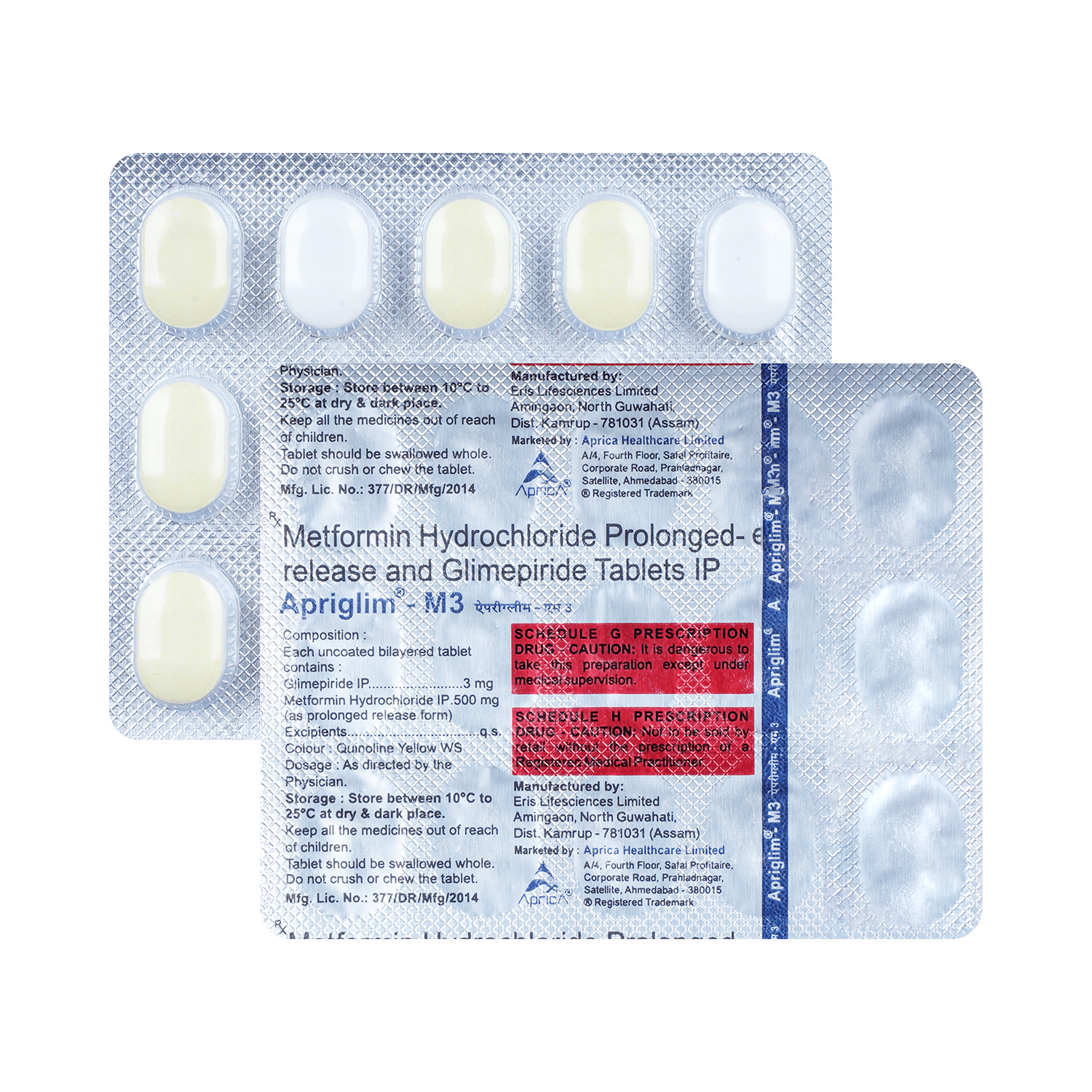 Apriglim-M 3 Tablet PR - Image 1