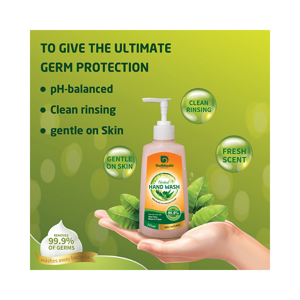 Dwibhashi Herbal Hand Wash Aloevera Neem Tulsi - Image 5