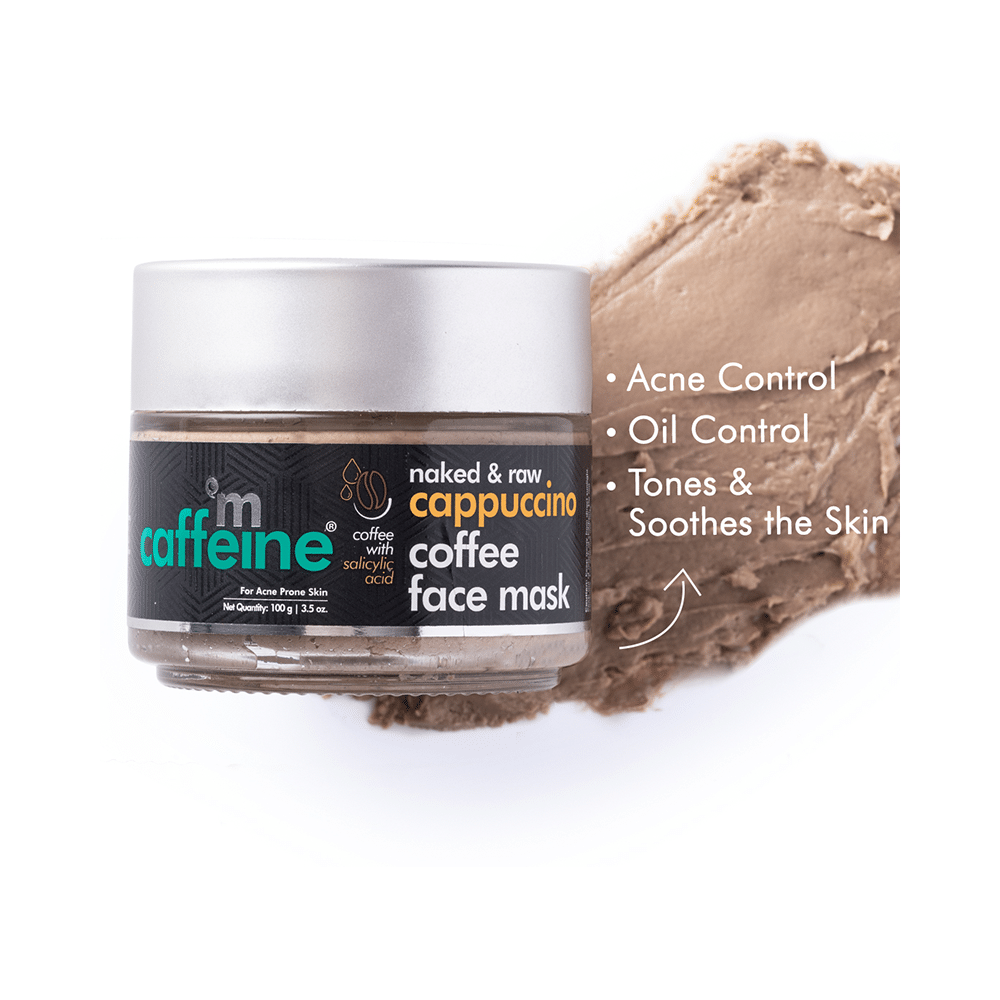 mCaffeine Cappuccino Naked & Raw Coffee Face Mask | For Normal to Oily Skin - Image 2