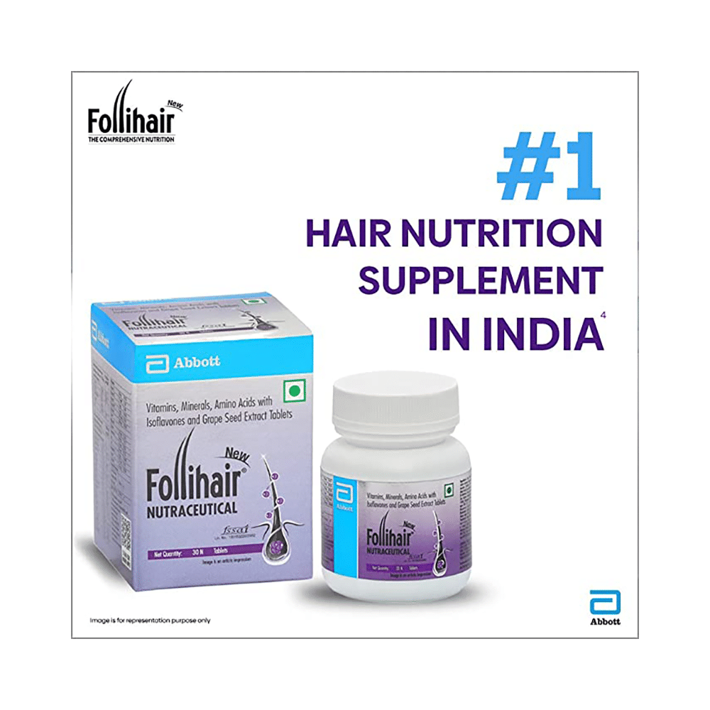 New Follihair Tablet for Hair Strength & Nourishment (30 Each) - Image 6