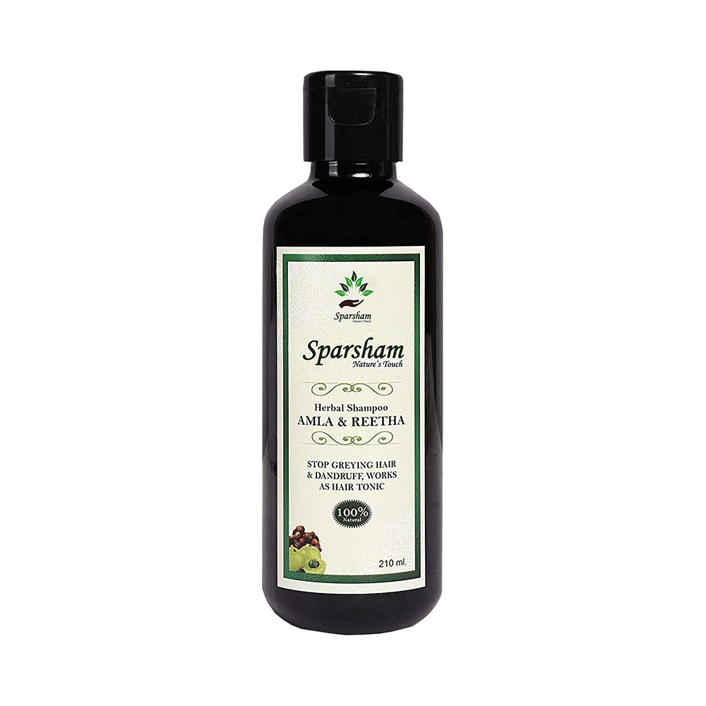 Sparsham Amla And Reetha Herbal Shampoo(210ml  each) - Image 1