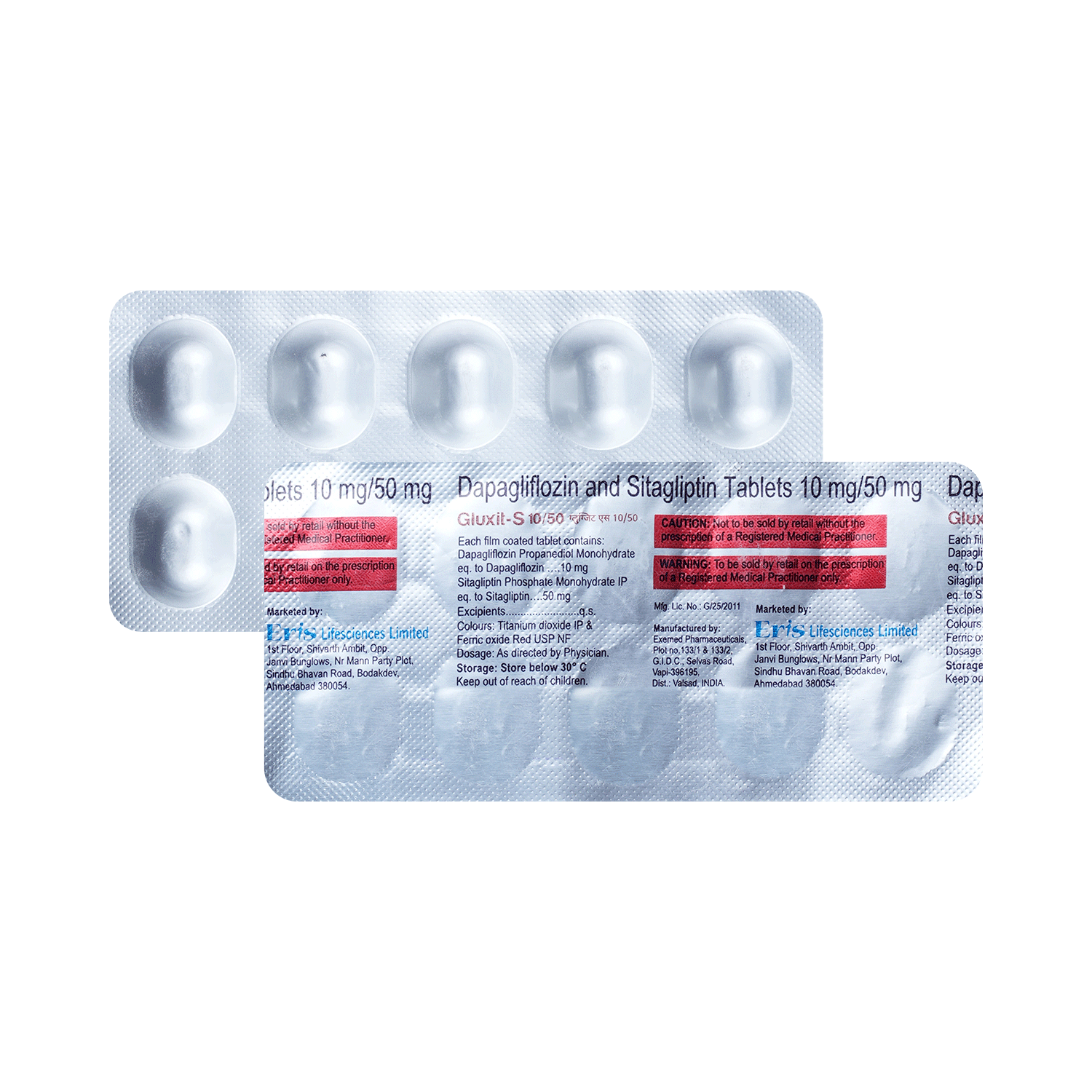 Gluxit S 10mg/50mg Tablet