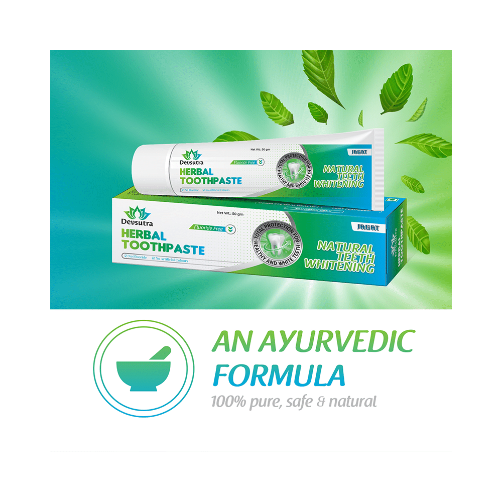 Jagat Devsutra Herbal Toothpaste (100gm Each) Mint - Image 6