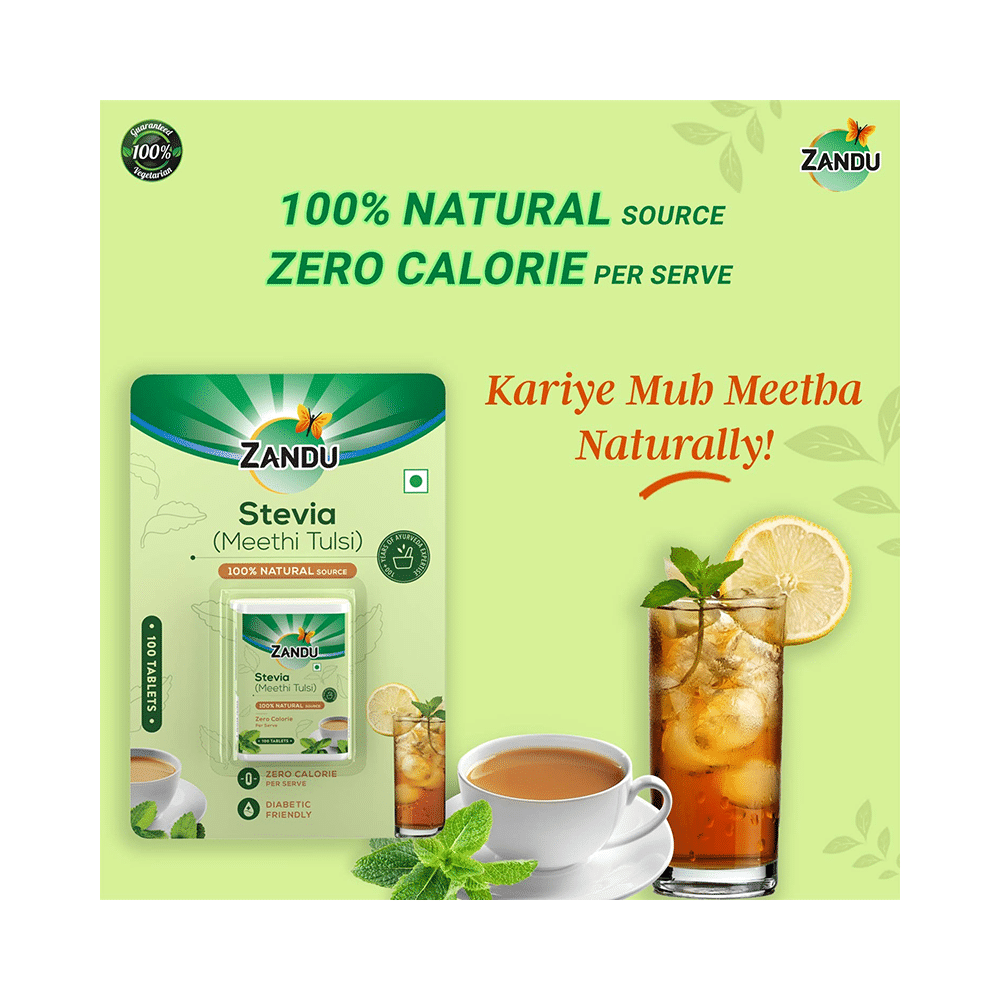 Zandu Stevia (Meethi Tulsi) Tablet - Image 4
