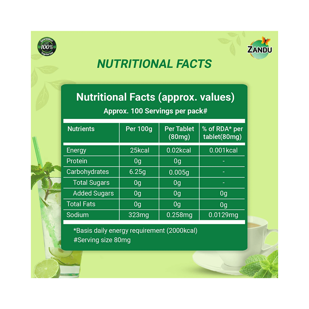 Zandu Stevia (Meethi Tulsi) Tablet - Image 6