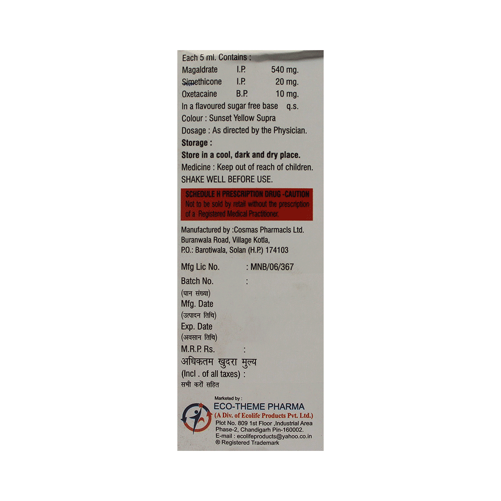 Ecofiz Oral Suspension Mango Sugar Free - Image 2
