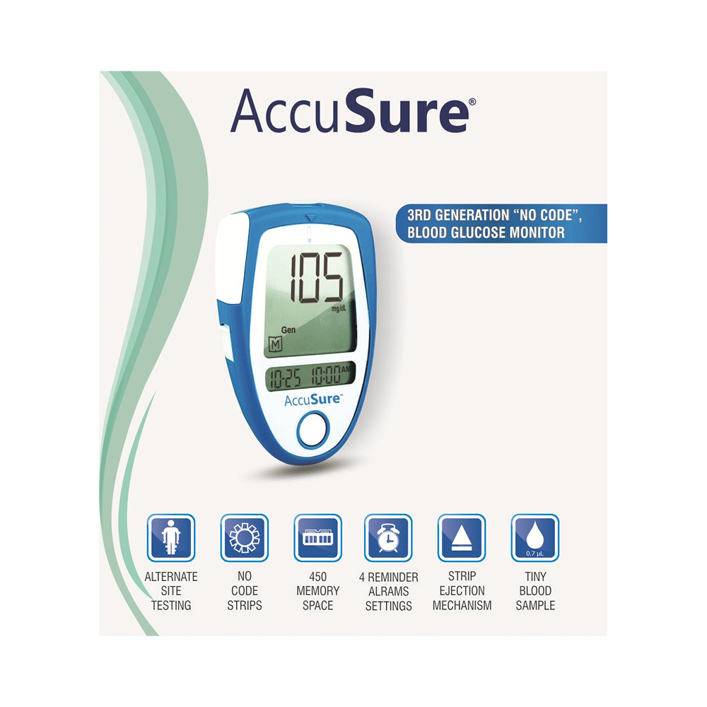 Dr. Gene AccuSure 3rd Generation Blood Glucose Monitoring System with 25 Strip Free - Image 6