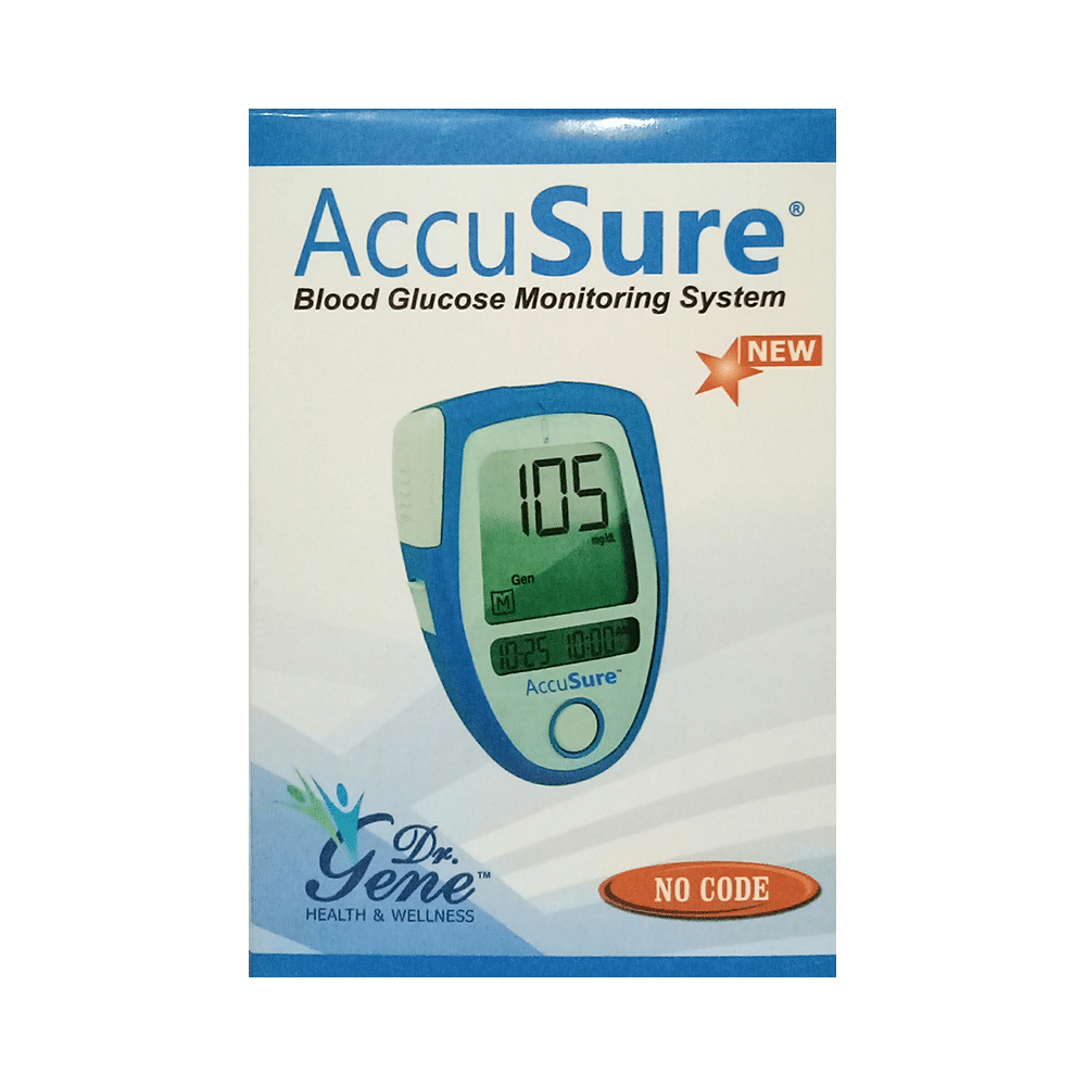 Dr. Gene AccuSure 3rd Generation Blood Glucose Monitoring System with 25 Strip Free