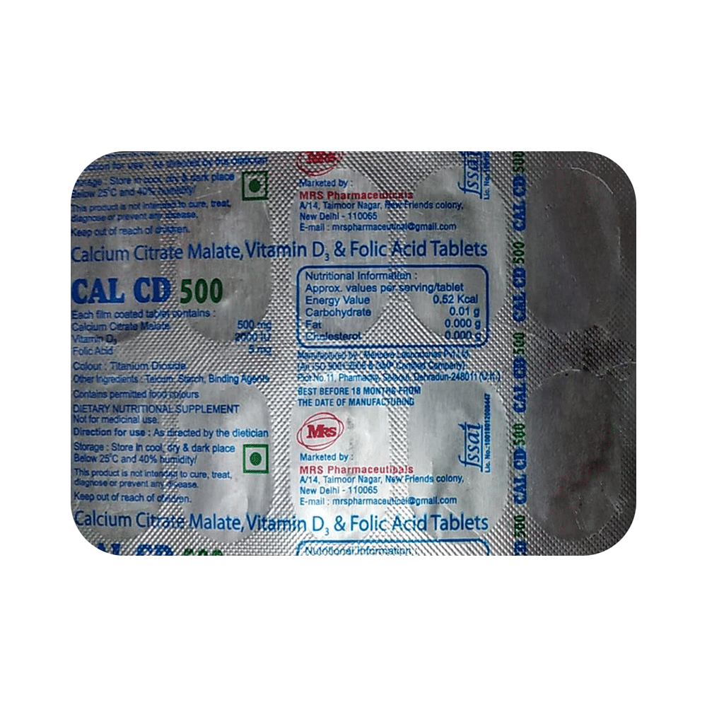 Cal CD 500 Tablet