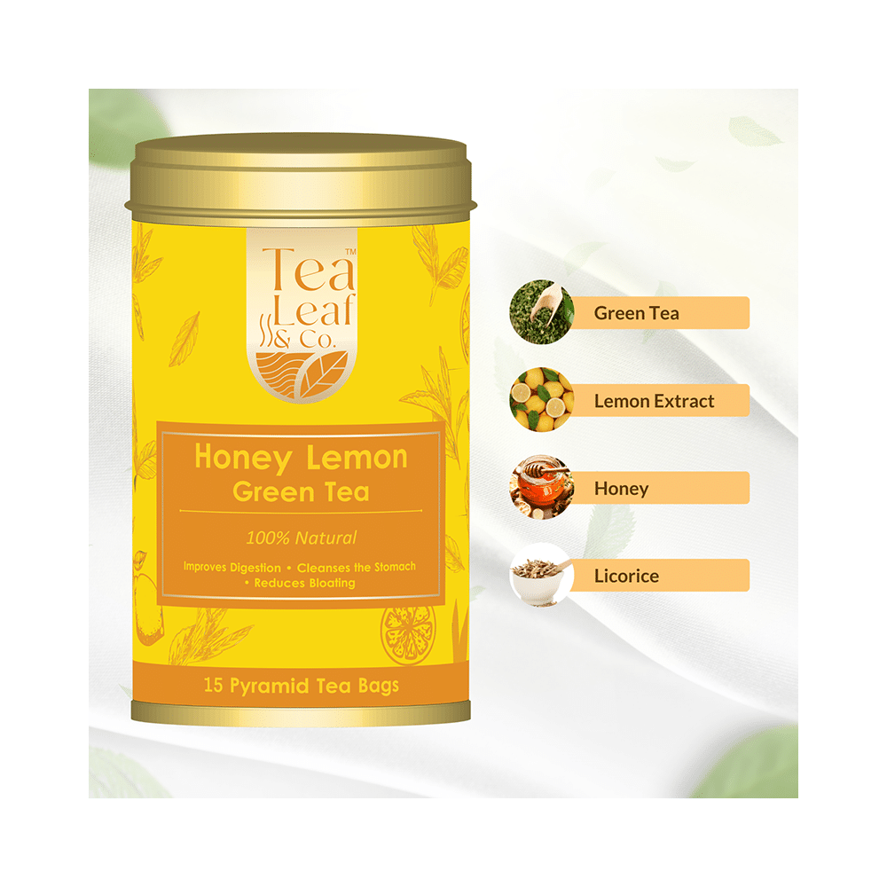 Tea Leaf & Co Honey Lemon Green Tea (2gm Each) - Image 4