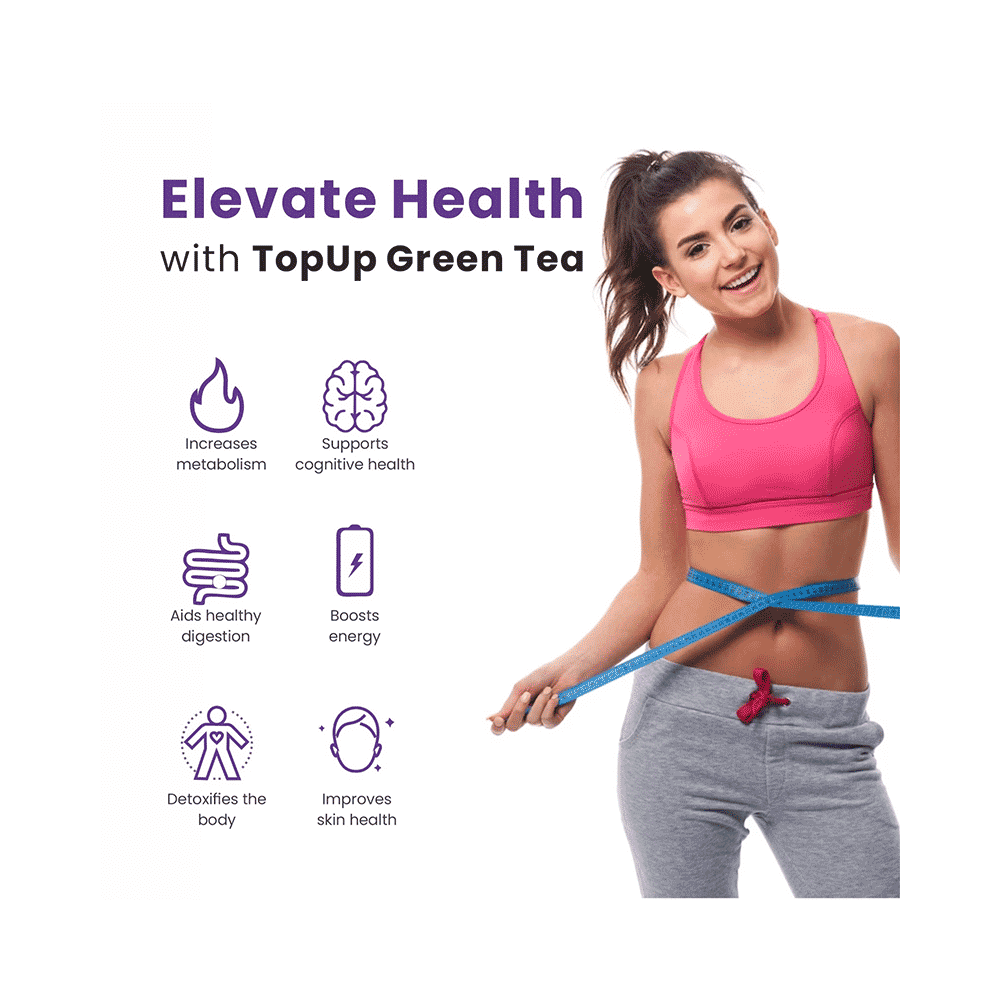 TopUp Delicious Matcha Green Tea Effervescent Tablet (20 Each) Frosted Grape - Image 4