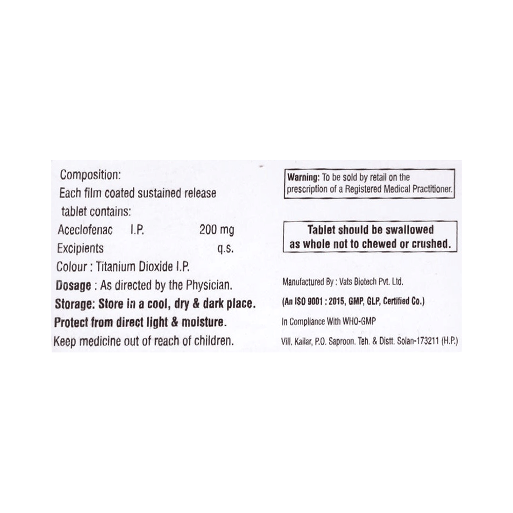 Otraflam 200mg Tablet SR - Image 2