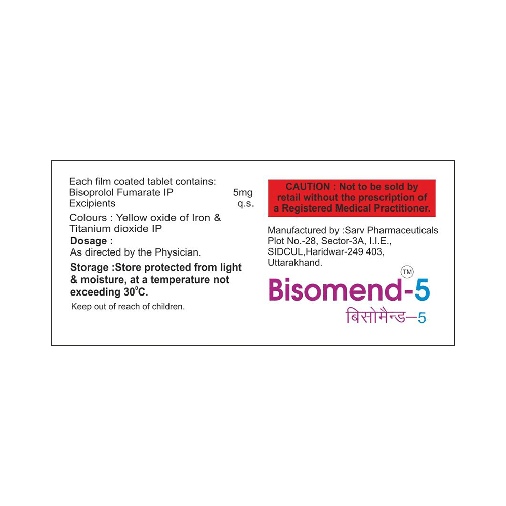 Bisomend 5 Tablet - Image 2