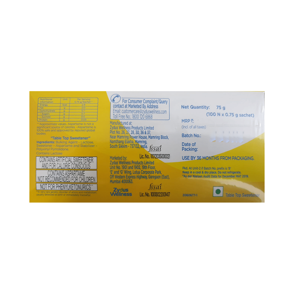 Sugar Free Gold Sweetener for Calorie Conscious (100 Sachet Each) - Image 3