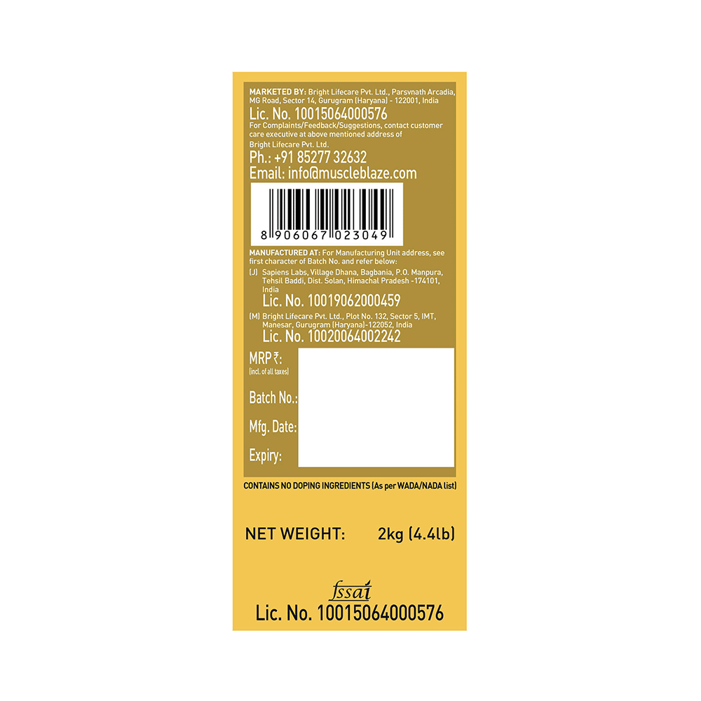 MuscleBlaze Whey Gold 100% Whey Protein Isolate | With Digestive Enzymes | Powder for Muscle Synthesis | Flavour Powder Rich Milk Chocolate - Image 7