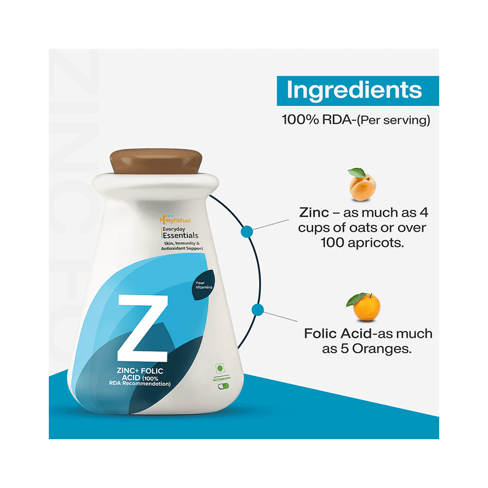 MyFitFuel Zinc + Folic Acid Capsule - Image 4