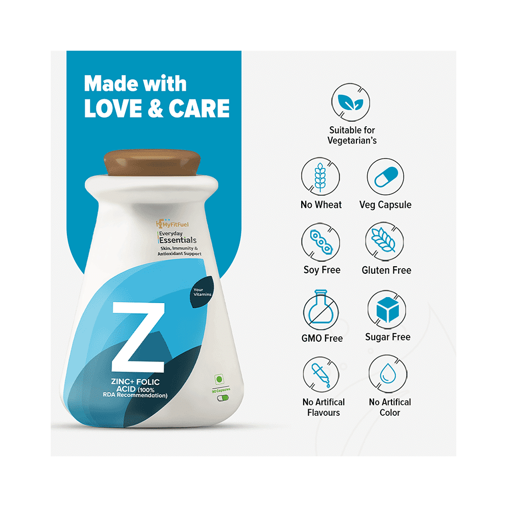 MyFitFuel Zinc + Folic Acid Capsule - Image 9